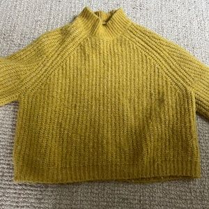 Zara Yellow Chunky Sweater - size M